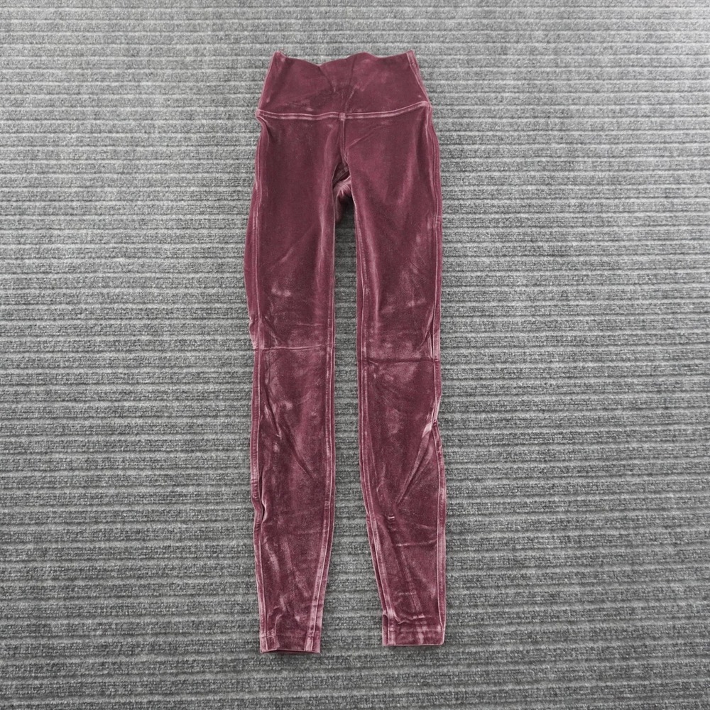 Lululemon Leggings Womens 2 Purple Velvet High Rise Activewear